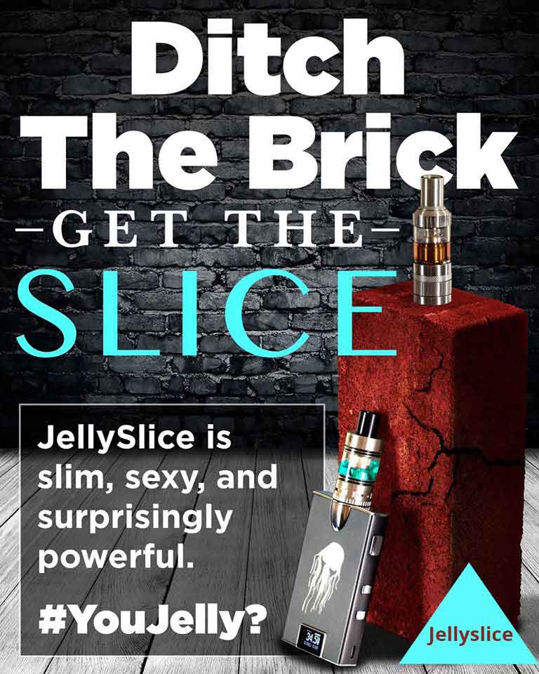 Oct. 2015, Wiscoo Launched World's Slimmest Box Mod Jellyslice.